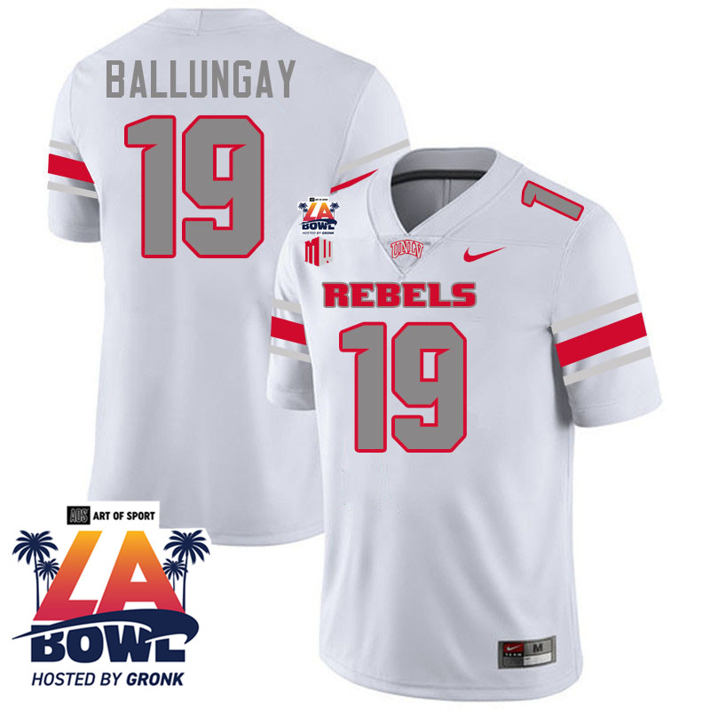 Kaleo Ballungay LA Bowl Jersey,UNLV Rebels 2024 LA Bowl Jersey-White